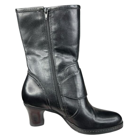 Matisse Women’s Black Leather Moto Ankle Boots Size US 6.5 - Picture 4 of 12